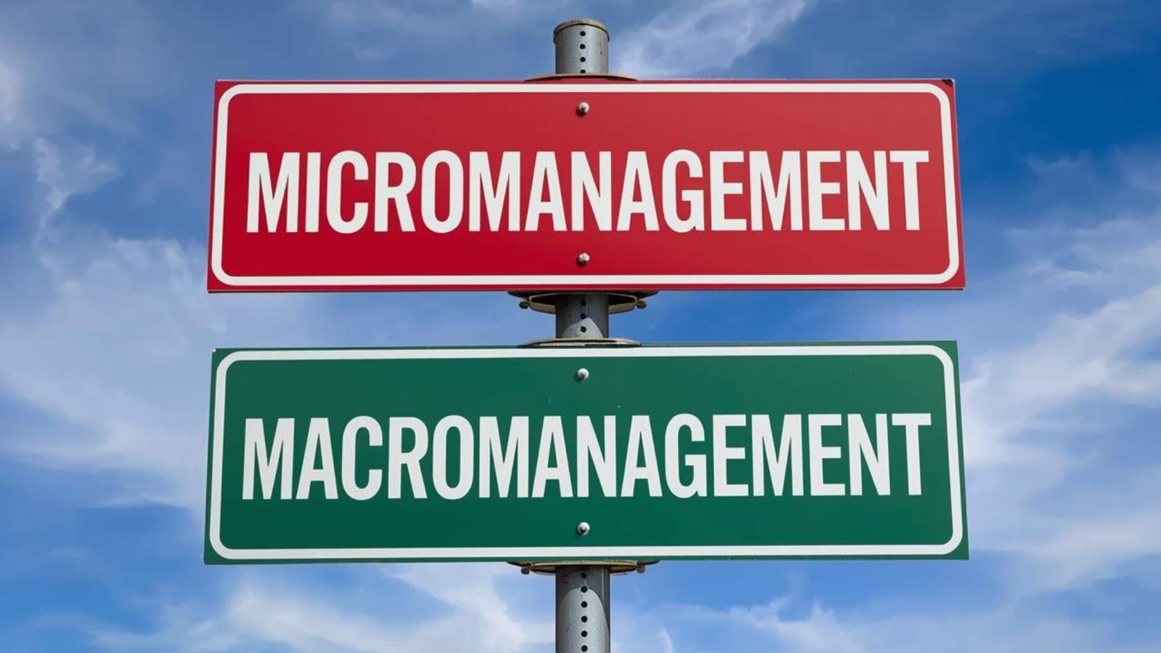 Micromanagement vs. Macromanagement